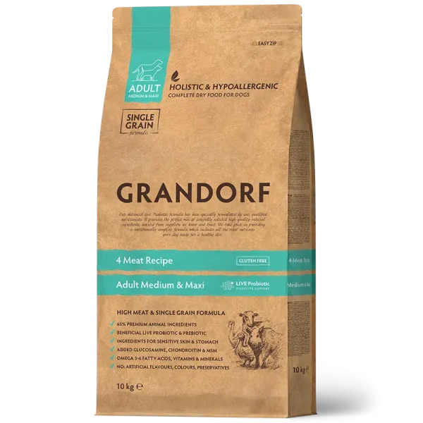 Grandorf 4 Meat - Adult Medium & Maxi Breeds 10kg