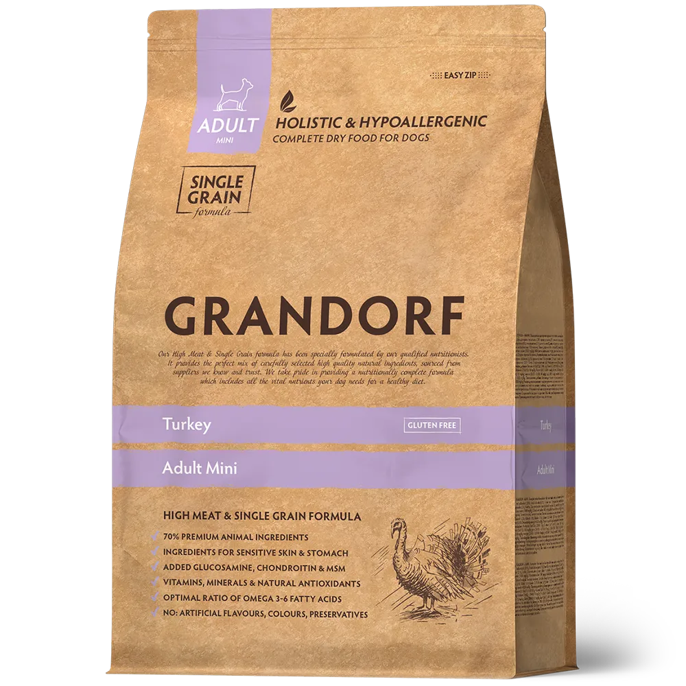 Grandorf Lamb &Turkey, Adult Med. & Max Breeds 1kg
