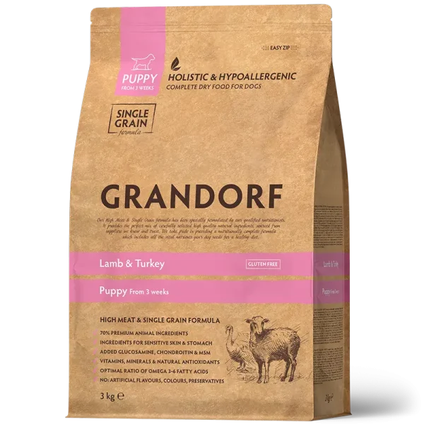 Grandorf Lamb & Turkey - Puppy - 3 Kg