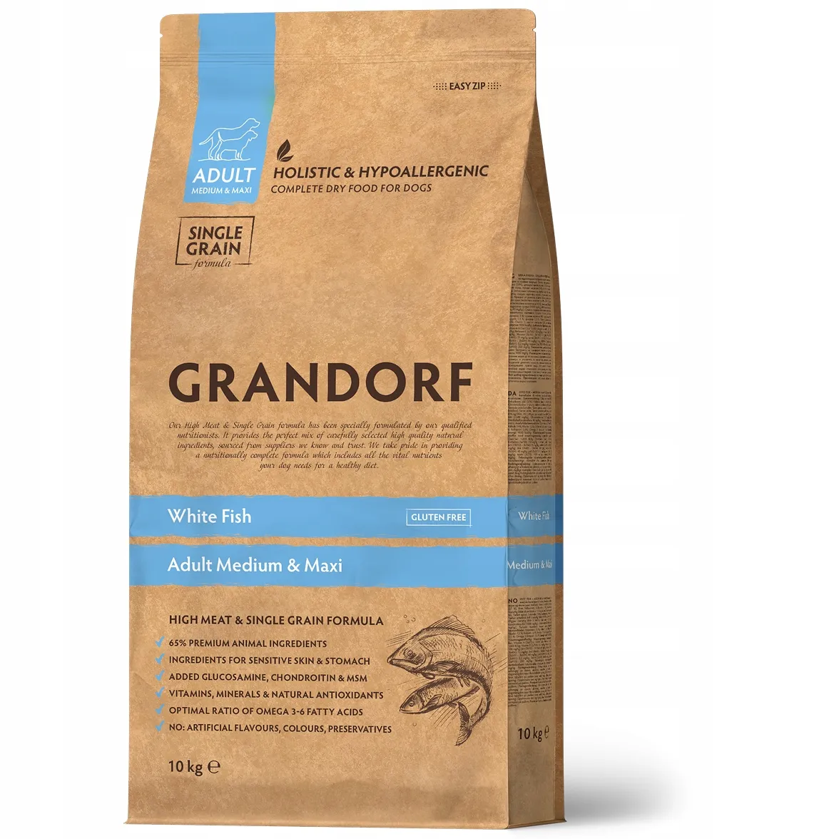 Grandorf White Fish-Adult Med. & Maxi Breeds 10kg
