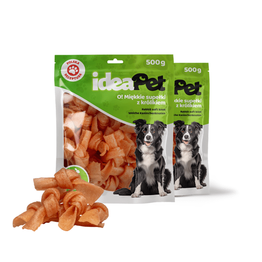 1+1 ideaPet O! Miekkie supełki z królikiem 500g -zdjęcie numer 1