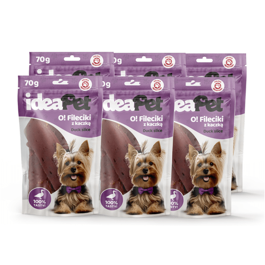 2+4 ideaPet O! Fileciki z kaczką 70g -zdjęcie numer 1