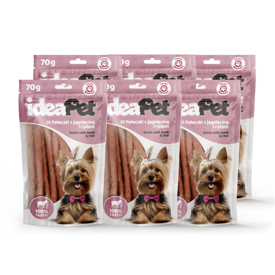 2+4 ideaPet O! Pałeczki z jagnięciną i ryżem 70g -zdjęcie numer 1