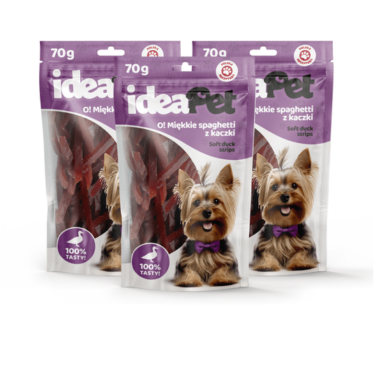 3+5 ideaPet O! Miękkie spaghetti z kaczki 70g -zdjęcie numer 1