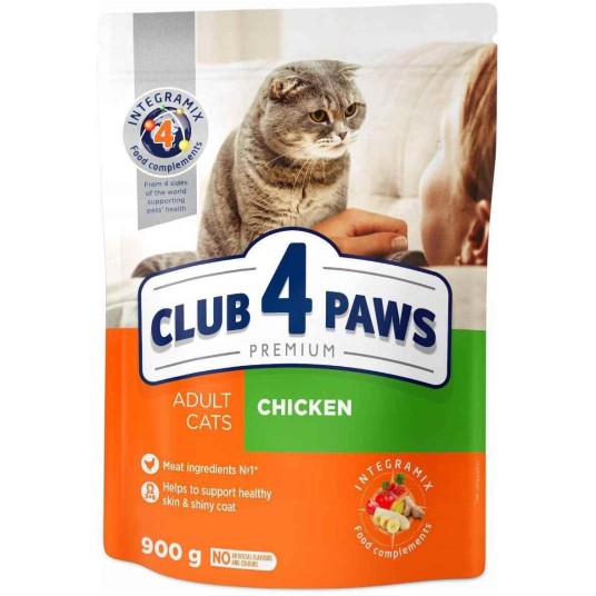 CLUB 4 PAWS Premium Kot karma sucha- z kurczakiem 300g/15 -zdjęcie numer 1