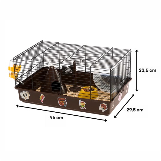 Ferplast Klatka CRICETI 9 PIRATES 46x29,5x23cm -zdjęcie numer 3