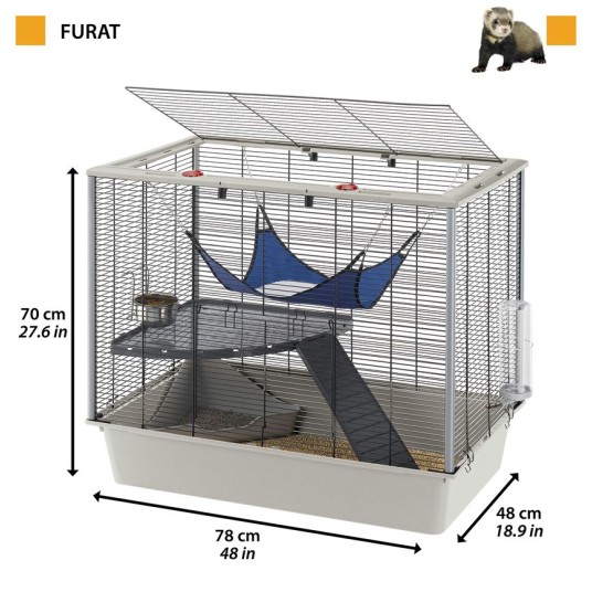 Ferplast Klatka FURAT - FRETKA 78x48x70cm -zdjęcie numer 11