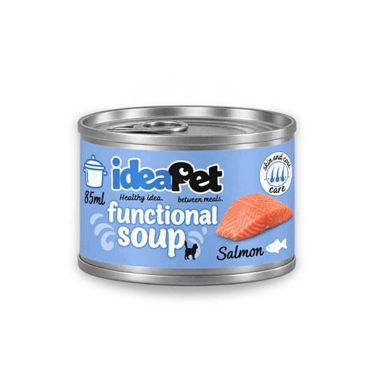 IdeaPet Funkcyjna zupka dla kota Skin & Coat z łososiem 85 ml -zdjęcie numer 1
