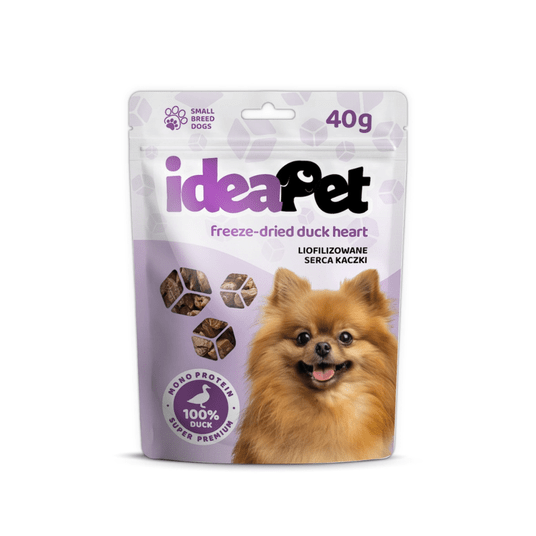 IdeaPet Liofilizowane serduszka kacze 40g/12 -zdjęcie numer 1