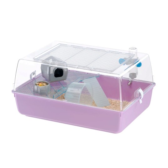 Klatka Ferplast Mini Duna Hamster, fioletowa -zdjęcie numer 5