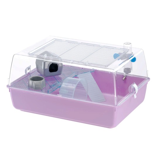 Klatka Ferplast Mini Duna Hamster, fioletowa -zdjęcie numer 1
