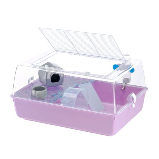 Klatka Ferplast Mini Duna Hamster, fioletowa -zdjęcie numer 8
