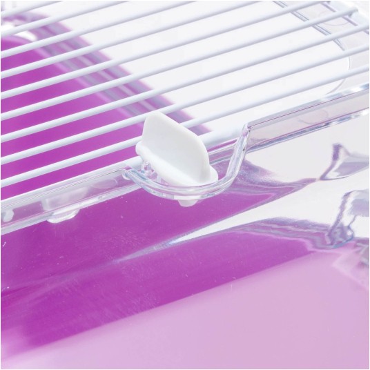 Klatka Ferplast Mini Duna Hamster, fioletowa -zdjęcie numer 3