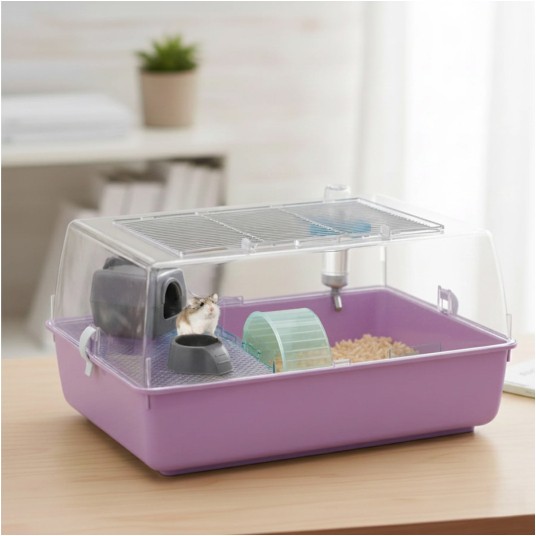 Klatka Ferplast Mini Duna Hamster, fioletowa -zdjęcie numer 10