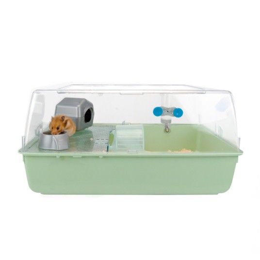 Klatka Ferplast Mini Duna Hamster, zielona -zdjęcie numer 5