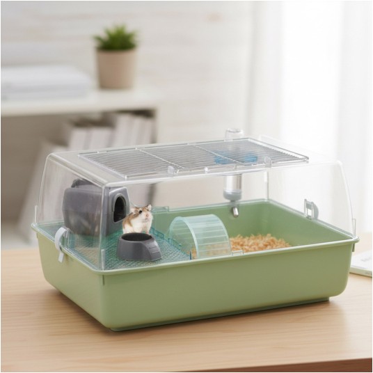 Klatka Ferplast Mini Duna Hamster, zielona -zdjęcie numer 1