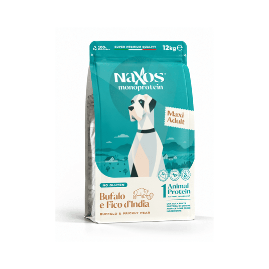 NAXOS ADULT MAXI DOG Bawół z opuncją 12kg -zdjęcie numer 1