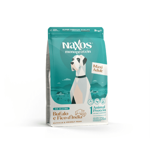 NAXOS ADULT MAXI DOG Bawół z opuncją 3kg -zdjęcie numer 1