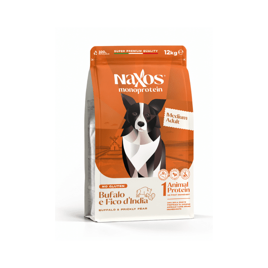 NAXOS ADULT MEDIUM DOG Bawół z opuncją 12kg -zdjęcie numer 1