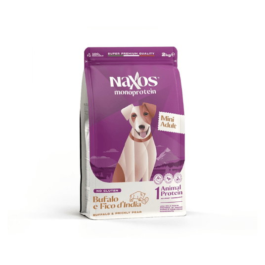 NAXOS ADULT MINI DOG Bawół z opuncją 2kg -zdjęcie numer 1