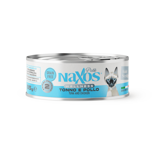 NAXOS CAT ADULT STERIL.Pasta tuńczyk i kur.85g/12 -zdjęcie numer 1