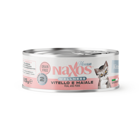 NAXOS CAT KITTEN Mus cielęcina i wieprz. 85g/12 -zdjęcie numer 1