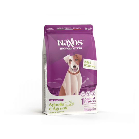 NAXOS MATURE MINI DOG Jagnięcina z cytrusami 2kg -zdjęcie numer 1