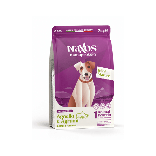 NAXOS MATURE MINI DOG Jagnięcina z cytrusami 7kg -zdjęcie numer 1