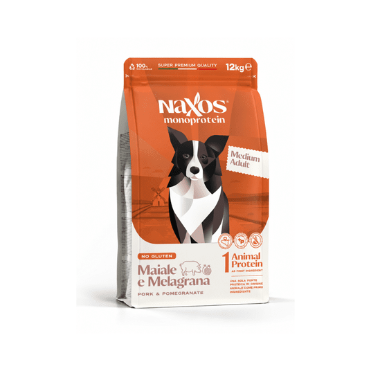 NAXOS MEDIUM DOG Wieprzowina z granatem 12kg -zdjęcie numer 1