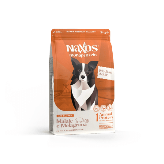 NAXOS MEDIUM DOG Wieprzowina z granatem 3kg -zdjęcie numer 1