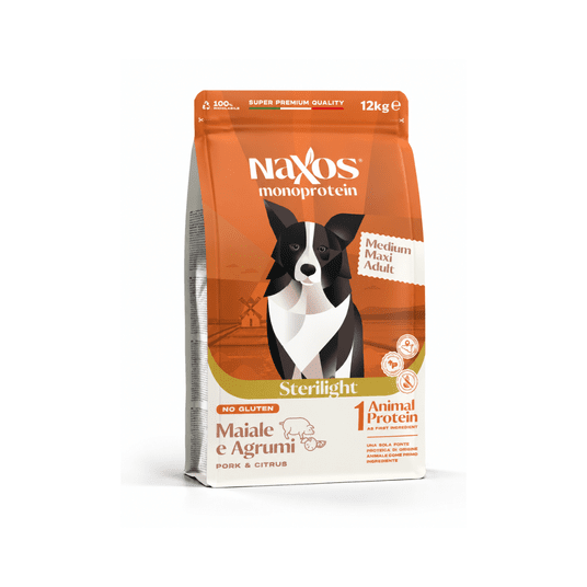 NAXOS STERIL.MEDIUM/MAXI DOG Wieprzo. z cytru.12kg -zdjęcie numer 1
