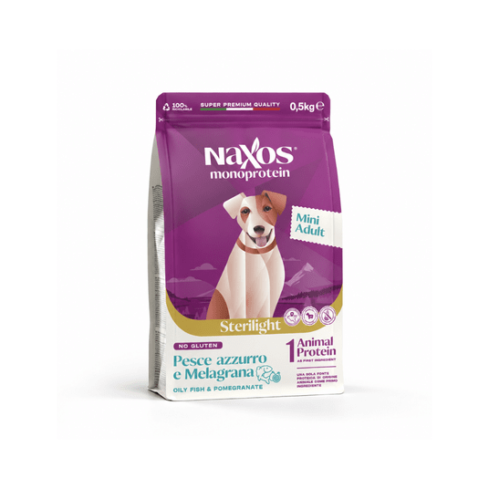NAXOS STERILIGHT MINI DOG Ryba z granatem 0,5kg -zdjęcie numer 1