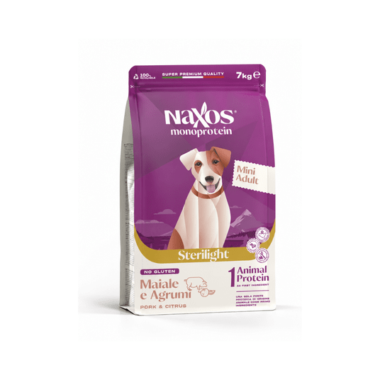 NAXOS STERILIGHT MINI DOG Wieprzowina z cytrus.7kg -zdjęcie numer 1