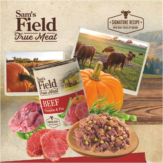 SAMS FIELD-Beef+Pumpkin+Pea 800g -zdjęcie numer 4