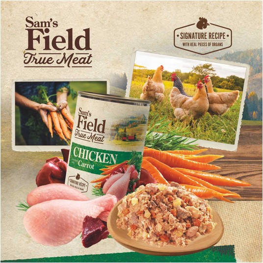 SAMS FIELD-Chicken+Carrot 800g -zdjęcie numer 4
