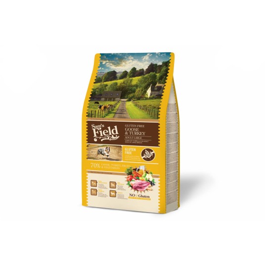 Sams Field Gluten Free Adult Large Goose & Turkey, karma superpremium 2,5 kg/5 -zdjęcie numer 8
