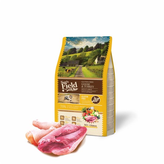 Sams Field Gluten Free Adult Large Goose & Turkey, karma superpremium 2,5 kg/5 -zdjęcie numer 1