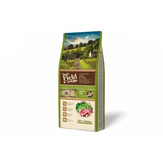 Sams Field Gluten Free Adult Medium Beef & Veal, karma superpremium 13 kg -zdjęcie numer 8