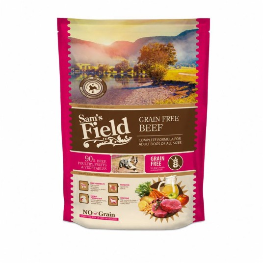 Sams Field Grain Free Beef (Angus), karma superpremium 800 g/12 -zdjęcie numer 6
