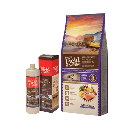 Sams Field Grain Free Salmon & Herring 13 kg + GRATIS Sam's Field Pure Salmon Oil 750ml -zdjęcie numer 1