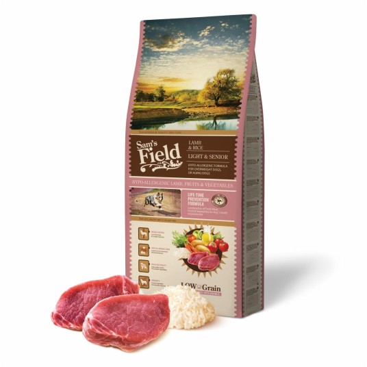 Sams Field hipoalergiczna Light & Senior Lamb & Rice, karma superpremium 13 kg -zdjęcie numer 1