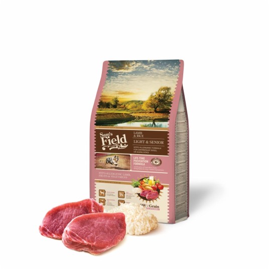 Sams Field hipoalergiczna Light & Senior Lamb & Rice, karma superpremium 2,5 kg/5 -zdjęcie numer 1