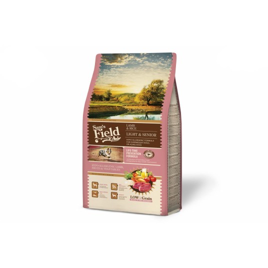 Sams Field hipoalergiczna Light & Senior Lamb & Rice, karma superpremium 2,5 kg/5 -zdjęcie numer 8