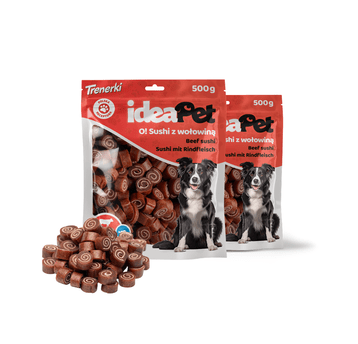 1+1 ideaPet - O! Sushi z wołowiną 500g
