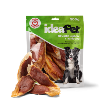 1+1 ideaPet Uszka królicze z jagnięciną 500