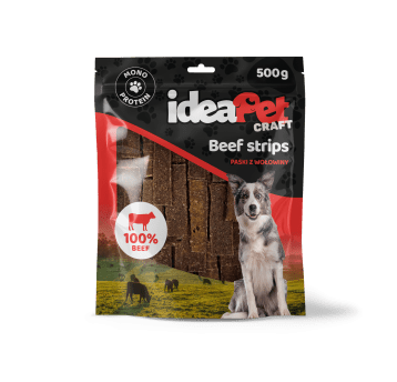 2+1 ideaPet Craft - Beef Strips 500g