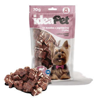 2+3 ideaPet O! Kostka z jagnięciną i rybą 70g
