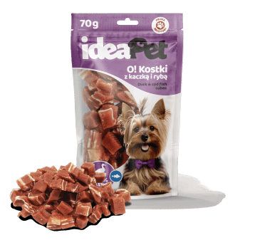 2+3 ideaPet O! Kostka z kaczką i rybą 70g
