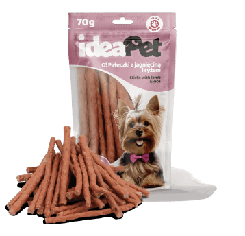 2+3 ideaPet O! Pałeczki z jagnięciną i ryżem 70g