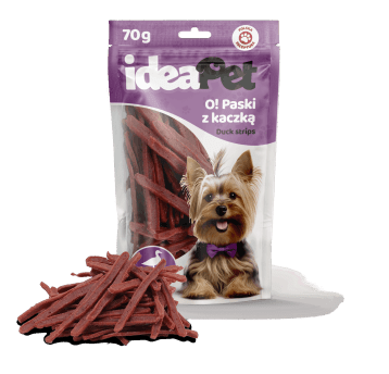 2+3 ideaPet O! Paski z kaczką 70g